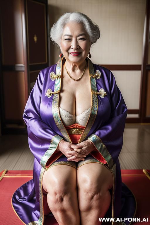 ((empress of china)), ((chinese royal robes and royal lingerie)), ((grandma)), ((older woman)), ((dildo)) - #main