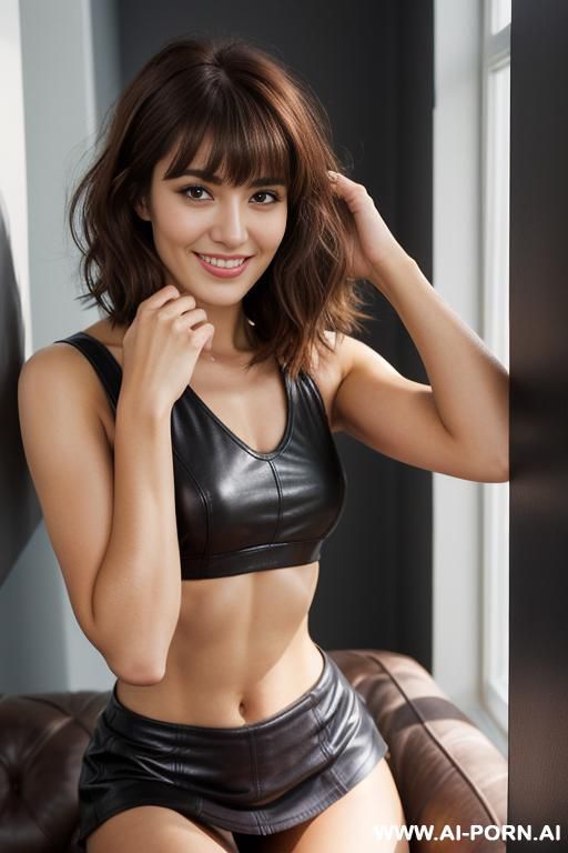 jeune femme arabe se doigtant et bavant sur ses seins - #main