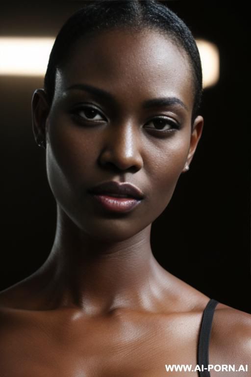busty perky dark black skin sexy armpits thick lip wide jaw curly zen yoga - #main