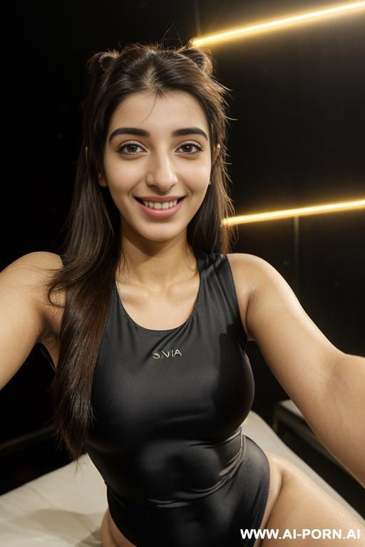 (((urwa hocane)) (bedroom), ((black crew neck sleeveless swimsuit )), ((smiling at the camera)), photorealistic, punjabi, (ultra detailed photo), (hyper realistic photo), bondi beach, photorealistic,, (ultra - #main