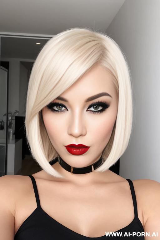 zwei blonde frauen mit massivem busen und black bob cut. - #main