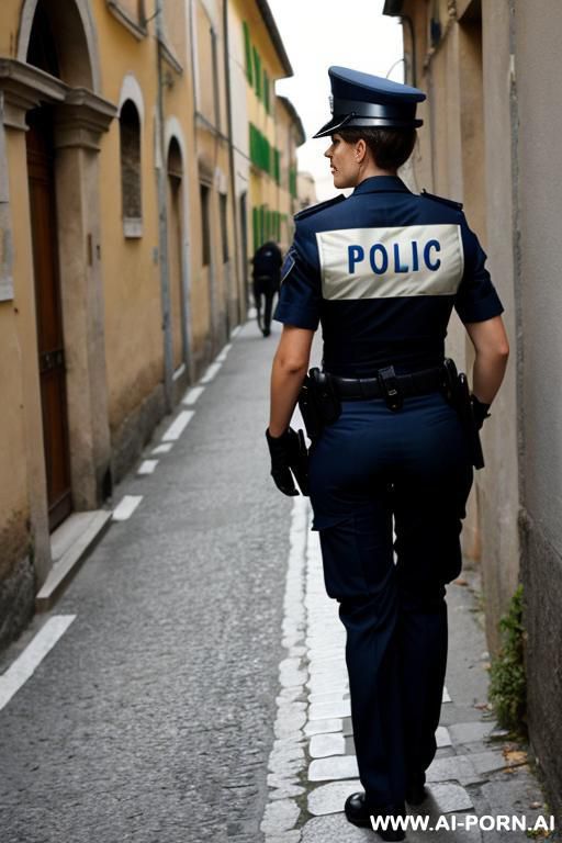 italian police officer from behind - #main