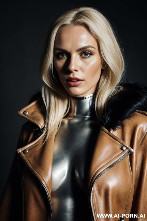 leather coat - #main
