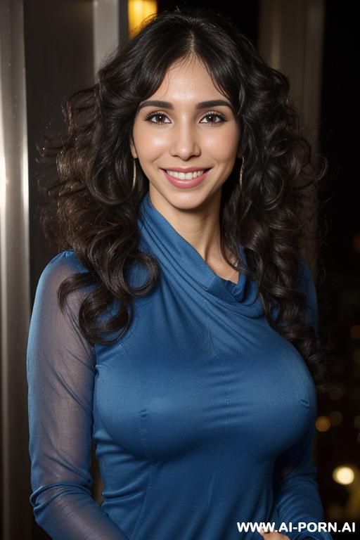(((higareda))), ((blue crew neck long sleeve dupatta)), (christmas), (big full lips), ((smiling at the camera)), photorealistic, tanned indian, (ultra detailed photo), (hyper realistic photo), standing in - #main