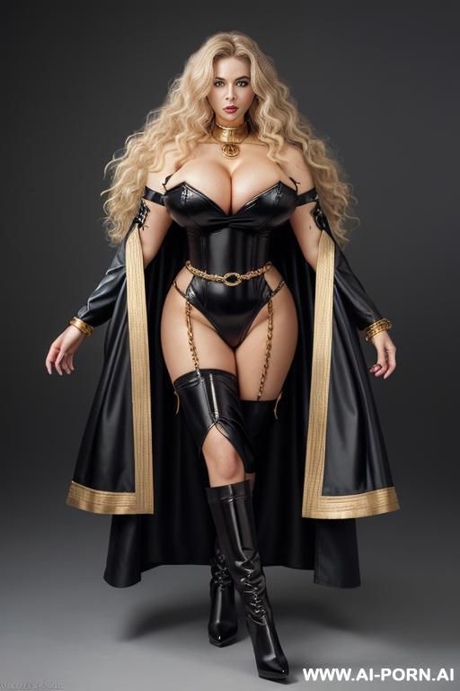 ((((perfect face)))), ((((huge gigantic massive sagging oversized boobs)))), ((breasts covered)), jeans short skirt , tight jeans shirt, standing, (wide thick lips), ahegao, ((broad metal collar)), heavy - #main