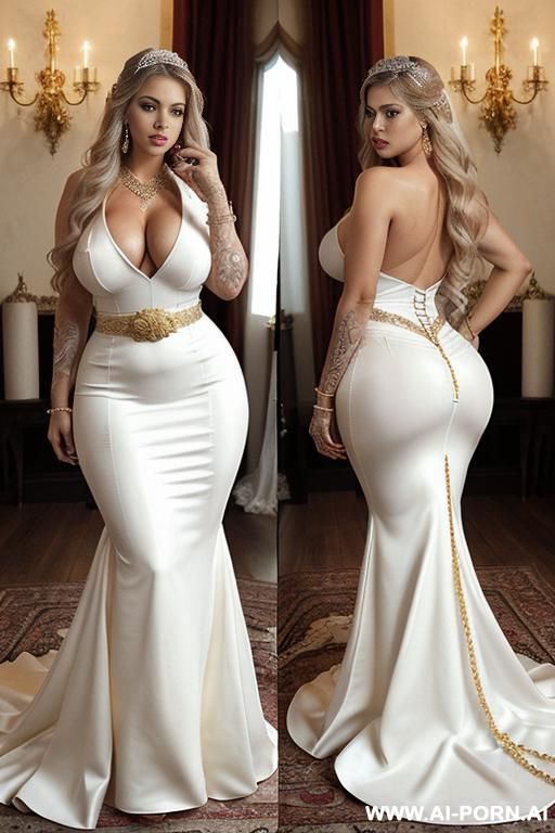 medieval castle, ((front view)), very beautiful latina milf, ((beautiful curvy figure)) ((sexy curvy figure)), ((sexy busty latina)) ((hourglass figure)) ((real sex bomb)), perfect beautiful face, very - #main