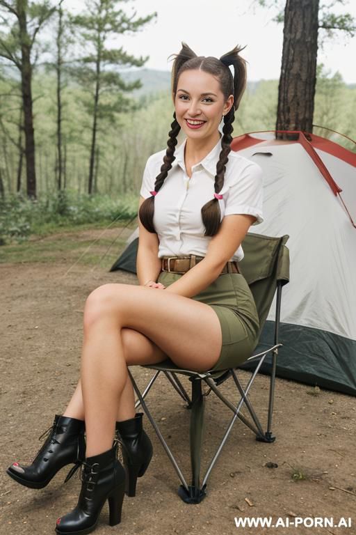 (tight shorts) (camping) - #main