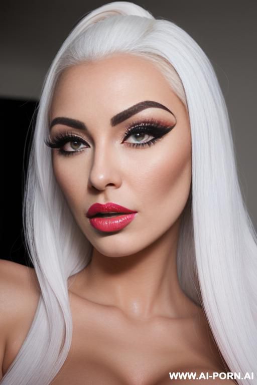 bimbo, bimbofication, tanned, gigantic fake breasts, lip injections, gigantic fake lips,, dollification, big dramatic eyelashes, long nails, - #main