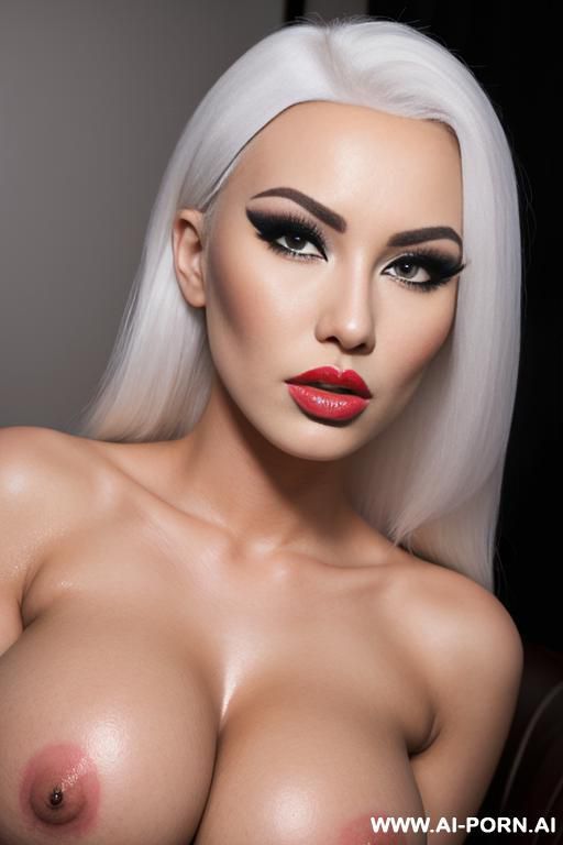 bimbo, bimbofication, tanned, gigantic fake breasts, lip injections, gigantic fake lips,, dollification, big dramatic eyelashes, long nails, transgender - #main