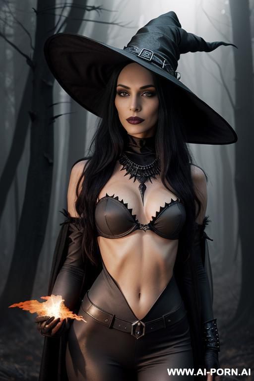 (topless), dominant pose, (eye contact), looking at viewer, arrogant look, cruel woman, cruel face, ultra realistic, slender body, (((sharp breasts))), gray ash skin, (((dark gray ash skin))), magical - #main