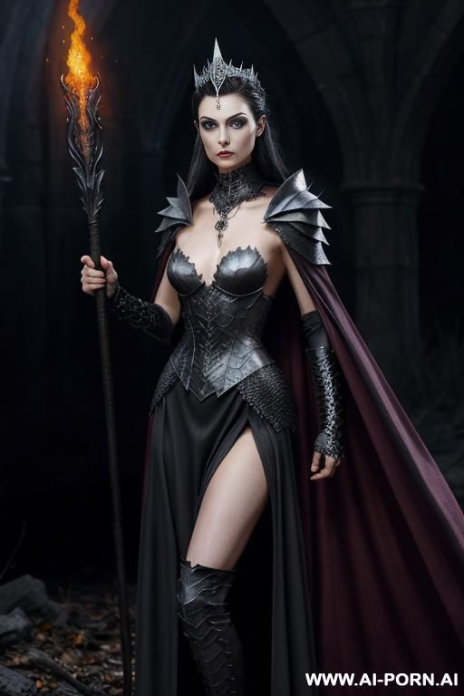 ((topless)), dominant pose, (eye contact), looking at viewer, arrogant look, cruel woman, cruel arrogant face, ultra realistic, (agressive make-up), slender body, (((sharp breasts))), ash-gray skin, - #main