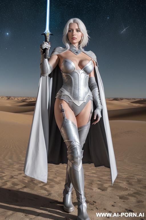 aegis woman, space, sinewy athletic body, ((topless)), ((white-gray skin))), (elegant sharp boobs), dominant woman, proud body pose, (elegant shape), front view, (eye contact), brave face expression, - #main