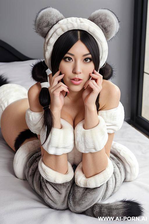 (smell socks fetish), fluffy fuzzy sheep socks, socks cover face domination, masterpiece, ultra detailled, no headgear, sock in mouth - #main