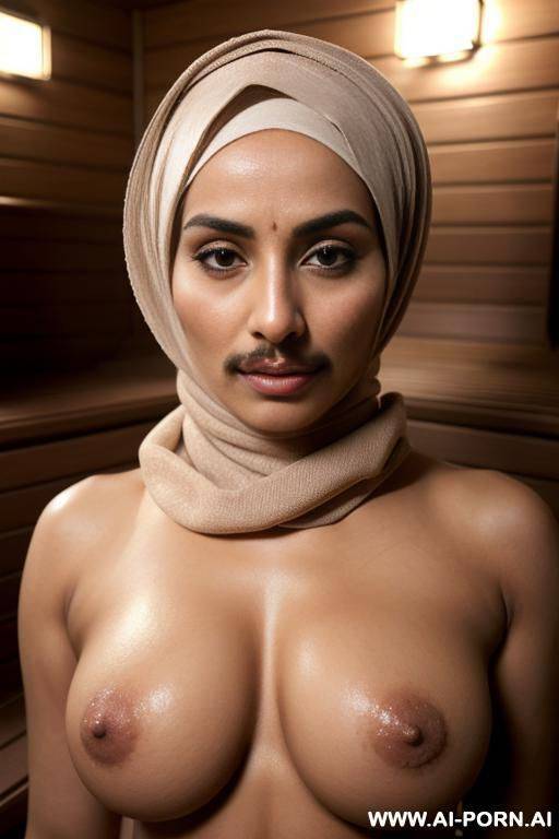 milf with a mustache wearing a hijab topless - #main