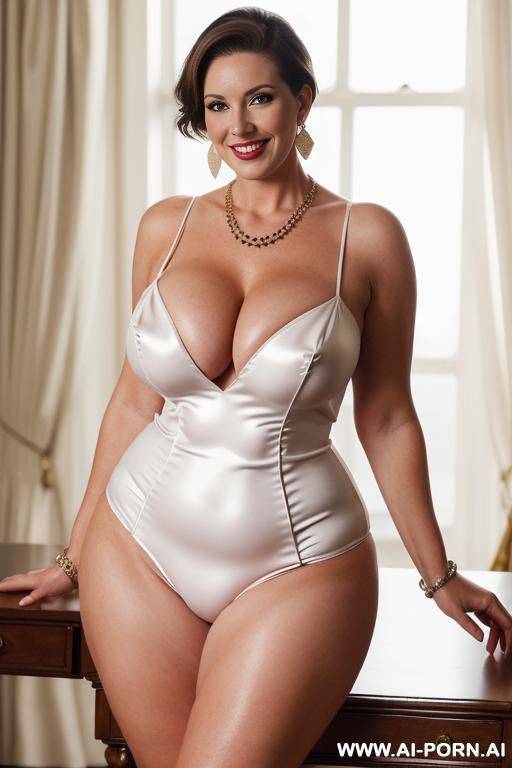 mature, curvaceous, milf, perfect hourglass figure, necklace, earrings - #main