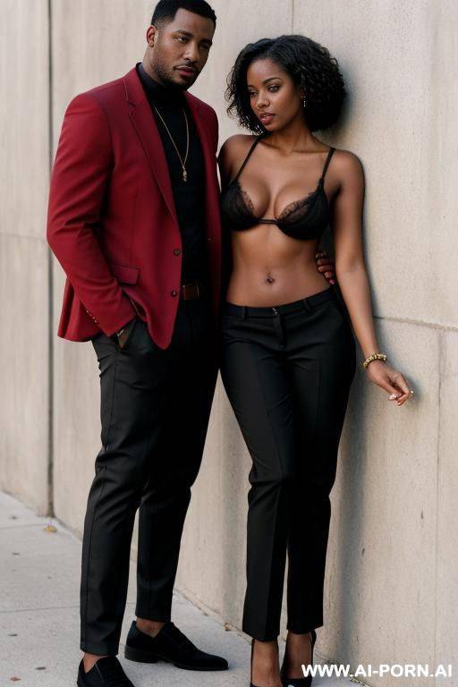 black man in clothes, women, sexy clothes, interracial, streets, hands leaning on wall, pants down, vaginal sex, hairy asshole, skin - #main