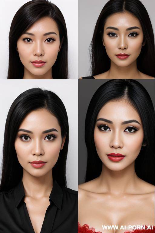 indonesian women , in left : woman non make up, in right : woman with make up , ugly no make up, beauty when use make up , - #main