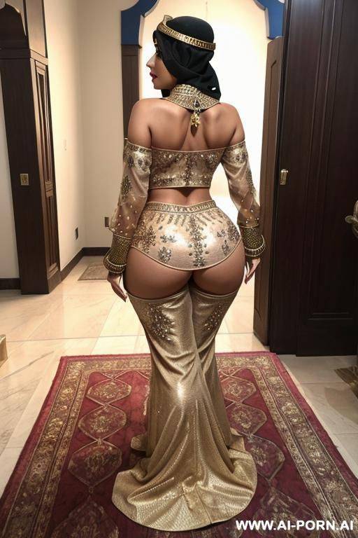 arabic woman, big ass, fat ass, from behind, big booty, wide hips - #main