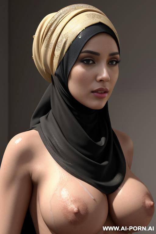 prompt: image: 8k covered in cum, masterpiece, hijab woman mu woman 1 mu woman big tits realistic high resolution - #main