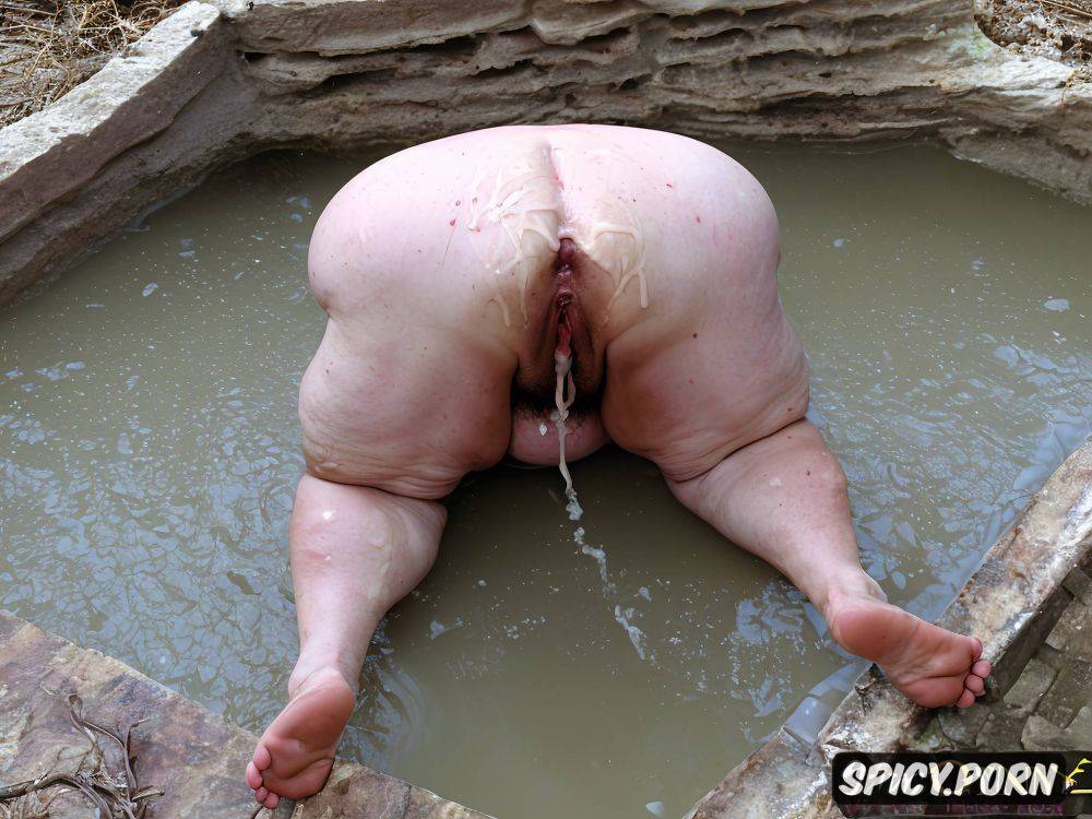 huge nipples, short red hair, naked obese bbw granny, gross - #main