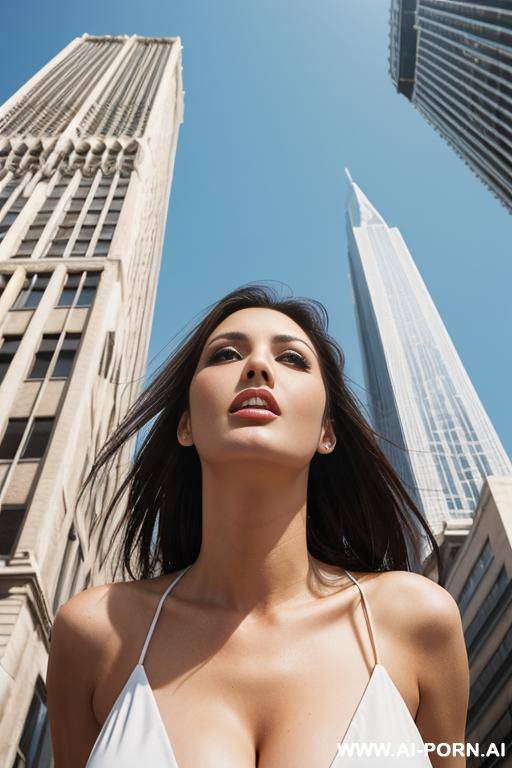 ((view looking up next to the tall building looking directly up)) - #main