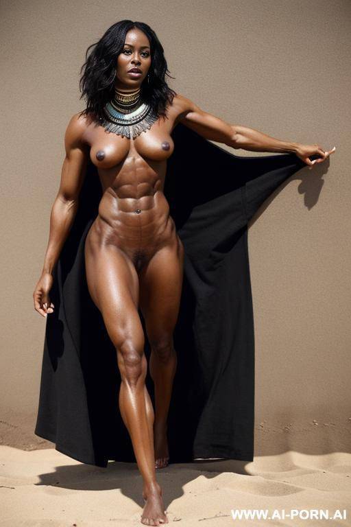 black tribal woman, plains. toned body. abs. perky nipples - #main