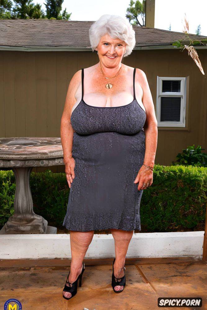 large puusy mound, old irish granny, short hair, posing sexy - #main