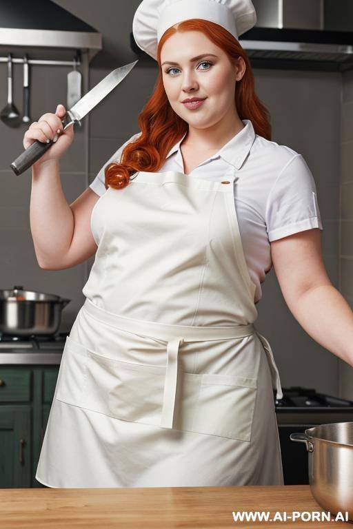 half-length photo, ((half body photo shot close up)). as a set in the laundry area, a ((very obese)) fat chubby fat thick and bbw redhead british, ((she is washing clothes)). she has - #main