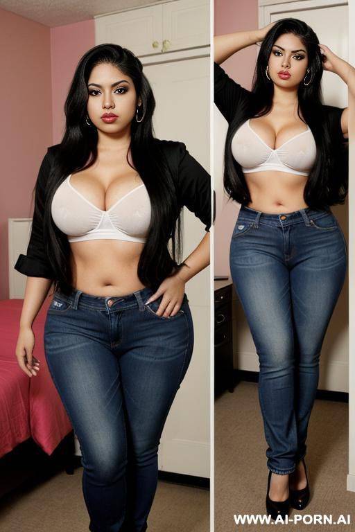 very , mexican, chola, rocker woman, pear shaped, very hourglass figure - #main