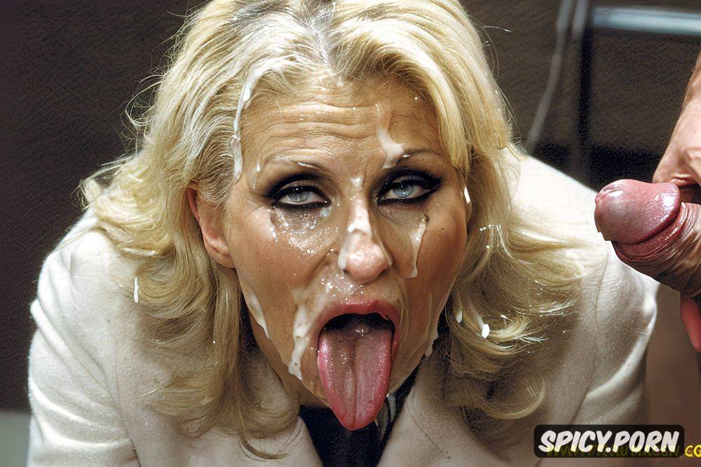 cum on face, blonde hair, forced gangbang, forced deepthroat - #main