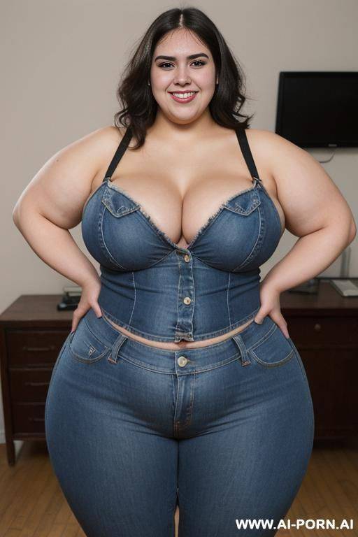 mexican, super , long hair, nerd, pear shaped, extremely thicc, giant meat hips, big thighs - #main
