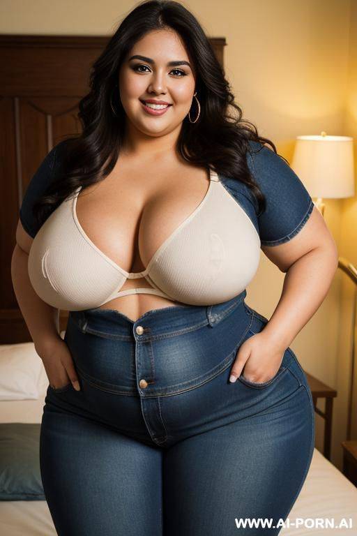 mexican, masterpiece, supermodel, rocker, high rise jeans, extra thicc, massively pear shaped, huge body, gordita - #main
