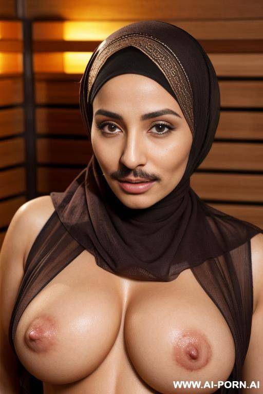 milf with a mustache wearing a hijab topless - #main
