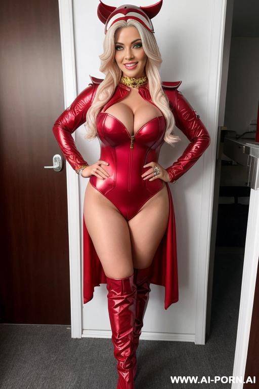 bimbo celebrity, full body view, in hero costume, ((keep face)), ((keep body)), - #main