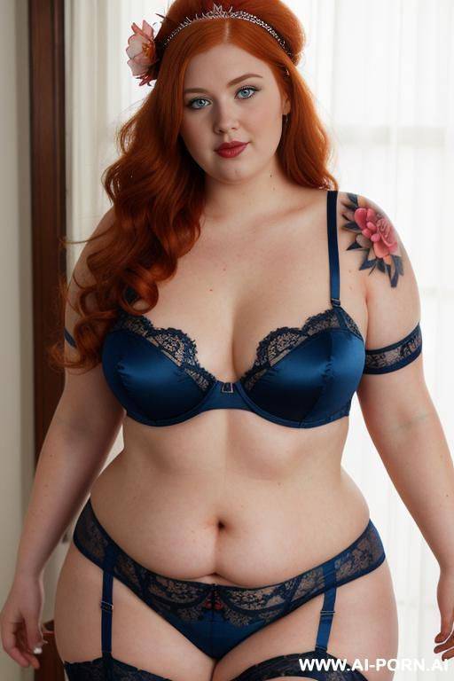 half-length photo, ((half body photo shot close up)). as a set in the laundry area, a ((very obese)) fat chubby fat thick and bbw redhead british. she has lovehandless. she is wearing a red - #main