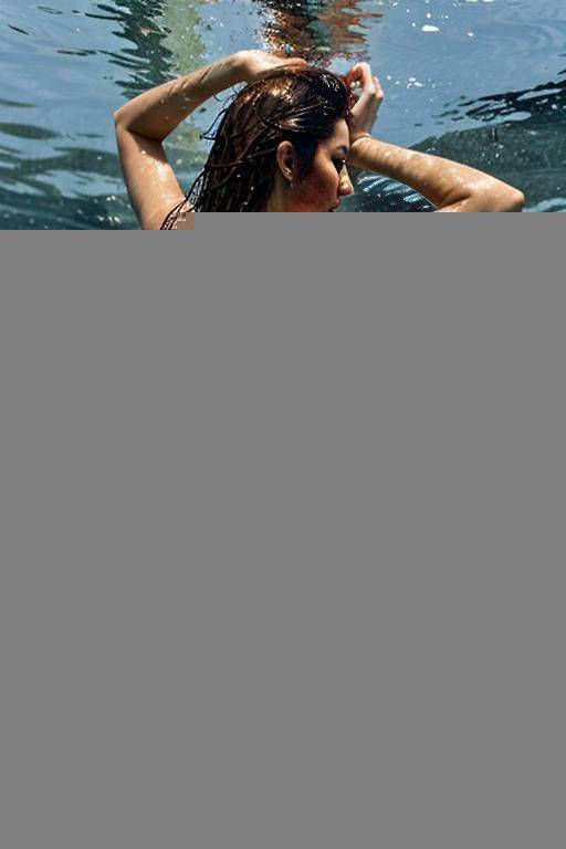 a woman is swimming in the sea on her stomach ( not on the back) - #main
