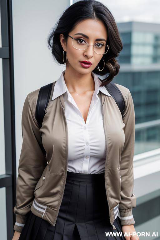 2 turkish women with eyeglasses, raised eyebrows, (((raised eyebrows))) (ahegao) (nice hair) (dress skirt) (((extremely beautiful))) (((full lips))) (hoop earrings) (hair accessories) (((hourglass figures))) ((very pretty clean faces)) (((2 women))) - #main
