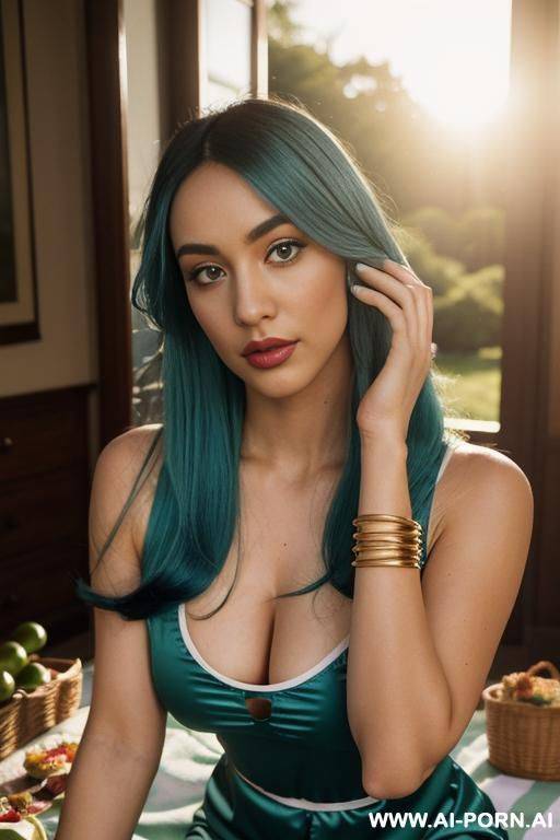 laying on stomach black tank top pussy spread toes in camera blue painted toenails looking back bedroom eyes blue hair nerd long hair white ethnicity toes facing tods camera - #main