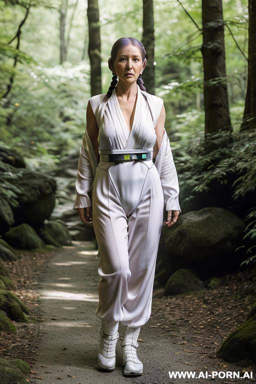 japanese woman in the forest - #main