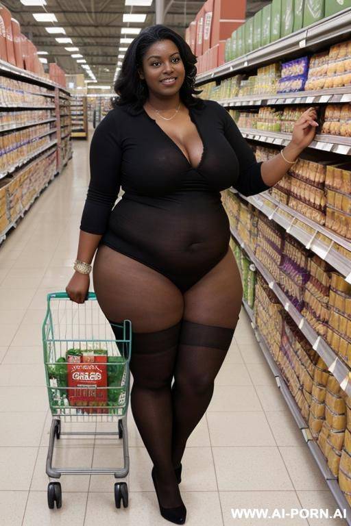 (suburban mom) (grocery shopping) - #main