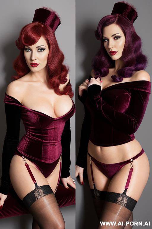velvet sockings and velvet garter - #main