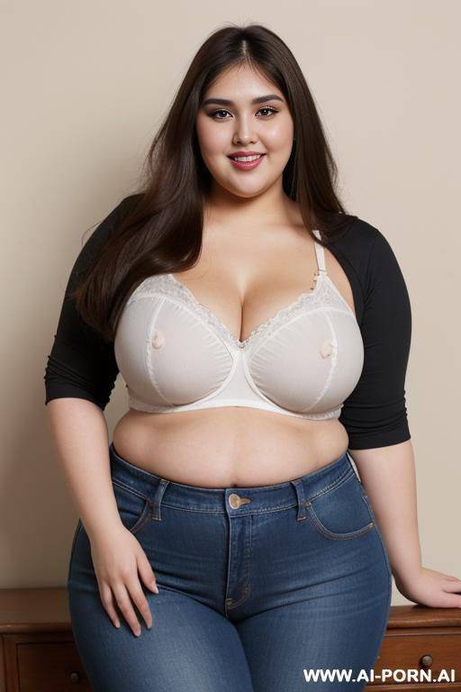 drinking,, obese, mexican, ssbbw, wife and rotund, supermodel, pear shaped, drinking potion, extremely wide hips, rotund big belly, fat thighs, high rise jeans - #main