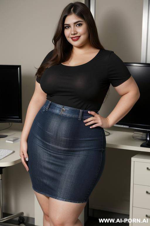 mexican, supermodel, pear shaped, drinking potion, extremely wide hips, rotund big belly, fat thighs, high rise jeans - #main