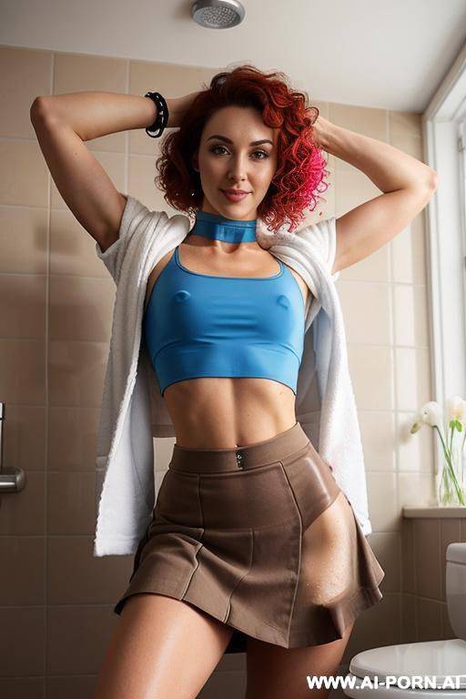 fully nude brunette in bathroom fuck doggy - #main