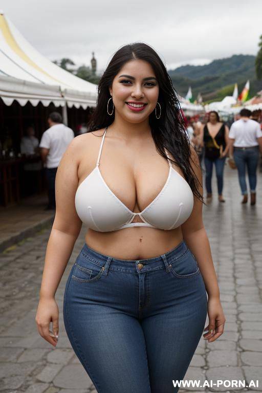 mexican, supermodel, wide hips, extremely wet, clothed, holding pills, rotund, pear shaped - #main