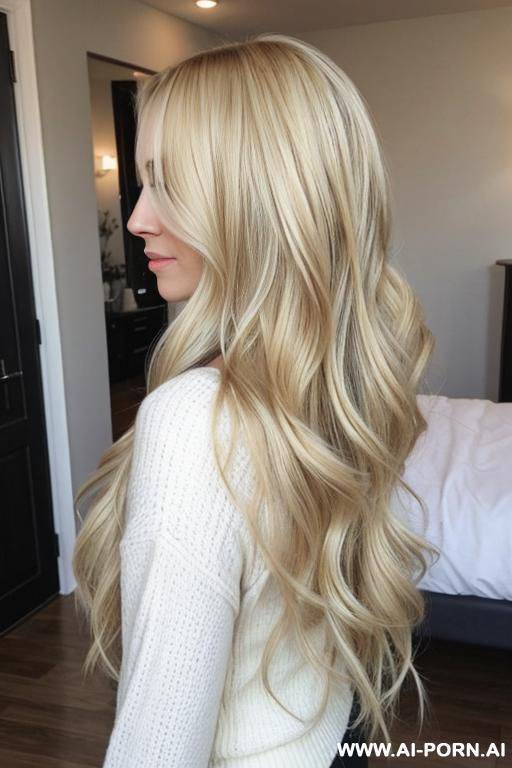 long, blonde, flowing, healthy hair - #main