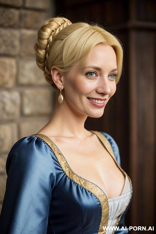 medieval woman, full body view - #main