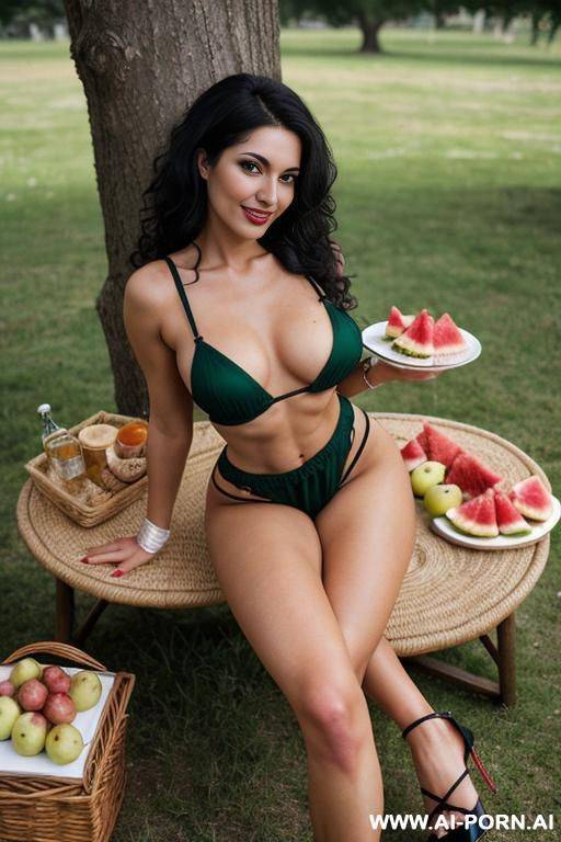 beautiful woman, strong arms, wide hips, shapely legs, high heels, strong makeup, full body shot, (((massive body))), (((erect nipples))) - #main