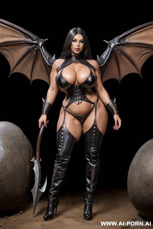 realistic look, super realistic, frontal view, devil woman, succubus, mistress of the underworld, goddess of darkness, powerful and cruel, sexy and beautiful, beautiful face, plump lips, big expressive - #main