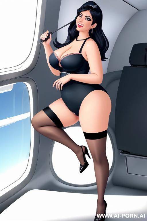 extremely rotund figure, very huge body, mexican, chola, supermodel, huge nose, bimbo, eyeliner, blush, eyeshw, plump, extra thicc, wide hips, big smile - #main